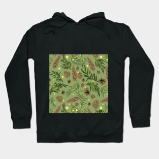 #Christmas #Pattern #Pine #Snow 12 Hoodie